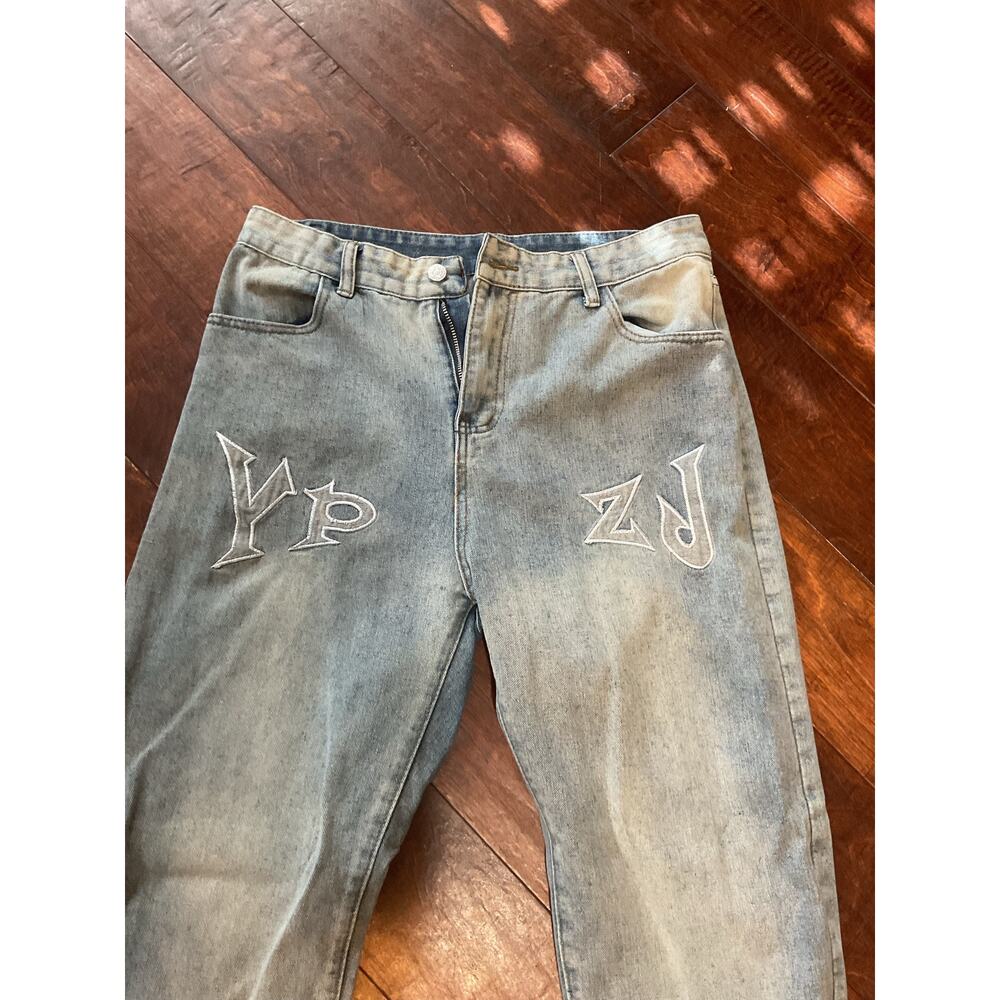 Shein Mens Jeans with Letter Accents